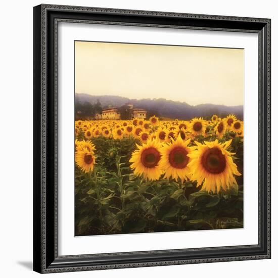 Tuscan Sunflowers-Amy Melious-Framed Art Print