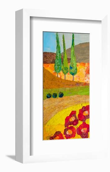 Tuscan Triptych B-null-Framed Art Print