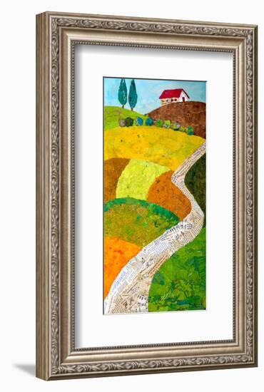 Tuscan Triptych C-null-Framed Art Print