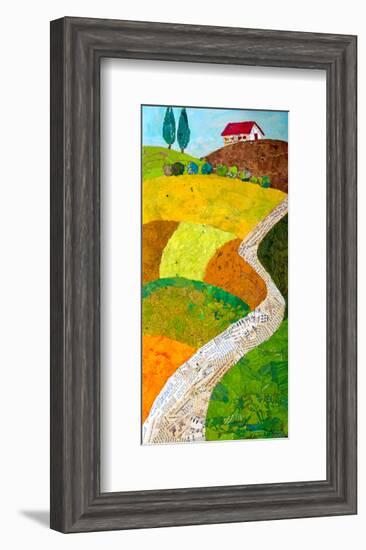 Tuscan Triptych C-null-Framed Art Print