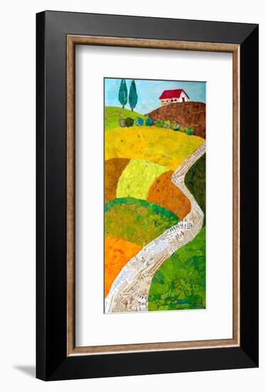 Tuscan Triptych C-null-Framed Art Print