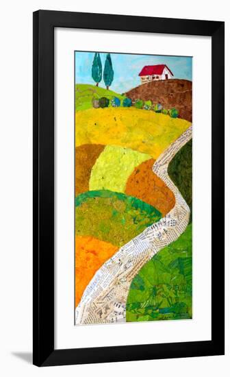 Tuscan Triptych C-null-Framed Art Print