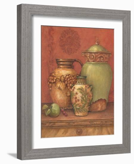 Tuscan Urns II-Pamela Gladding-Framed Art Print