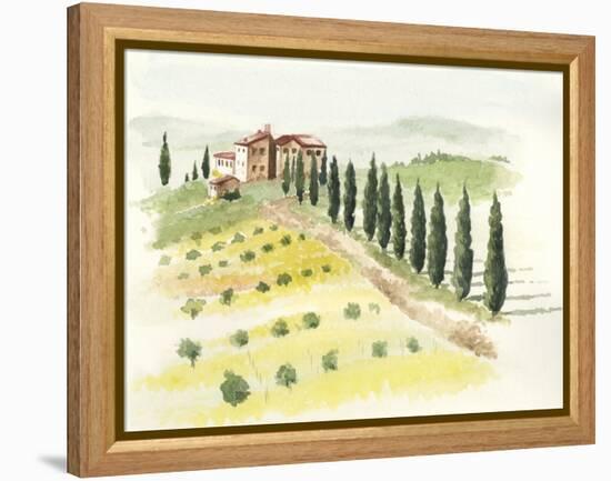 Tuscan Villa II-Jennifer Paxton Parker-Framed Stretched Canvas