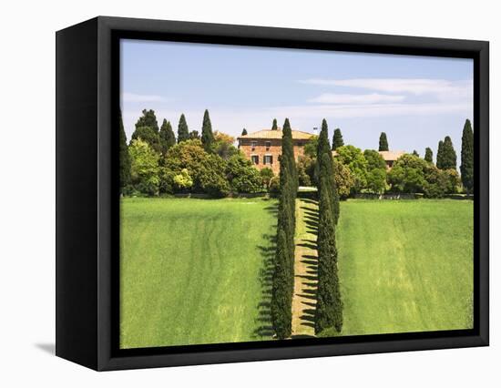 Tuscan Villa near the Town Pienza, Italy-Dennis Flaherty-Framed Premier Image Canvas