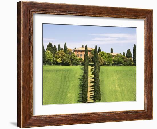 Tuscan Villa near the Town Pienza, Italy-Dennis Flaherty-Framed Photographic Print