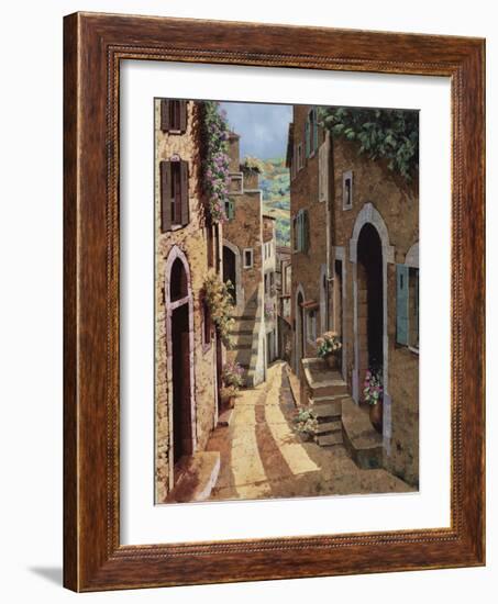 Tuscan Walkway-Guido Borelli-Framed Art Print