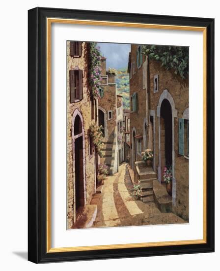 Tuscan Walkway-Guido Borelli-Framed Art Print