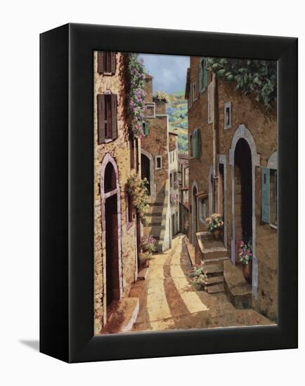 Tuscan Walkway-Guido Borelli-Framed Stretched Canvas
