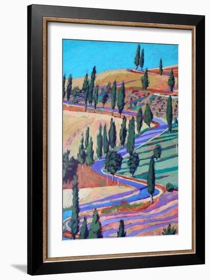 Tuscany, 2019 (Acrylic on Board)-Paul Powis-Framed Giclee Print