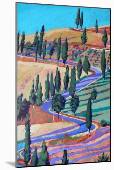 Tuscany, 2019 (Acrylic on Board)-Paul Powis-Mounted Giclee Print