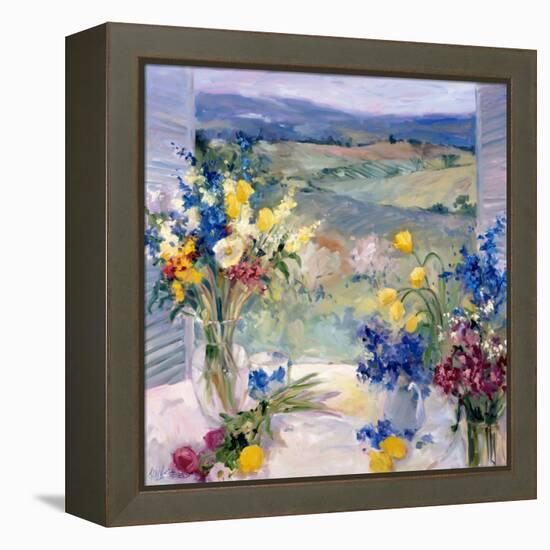 Tuscany Floral-Allayn Stevens-Framed Stretched Canvas