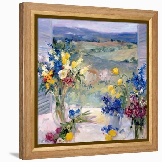 Tuscany Floral-Allayn Stevens-Framed Stretched Canvas