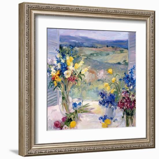 Tuscany Floral-Allayn Stevens-Framed Art Print