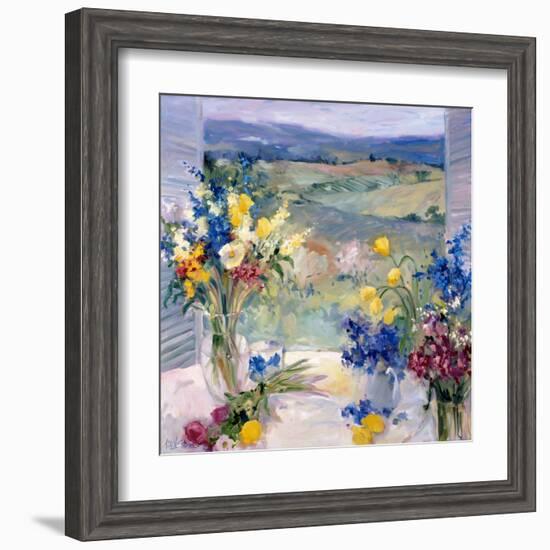 Tuscany Floral-Allayn Stevens-Framed Art Print