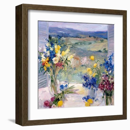 Tuscany Floral-Allayn Stevens-Framed Art Print