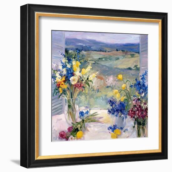 Tuscany Floral-Allayn Stevens-Framed Art Print