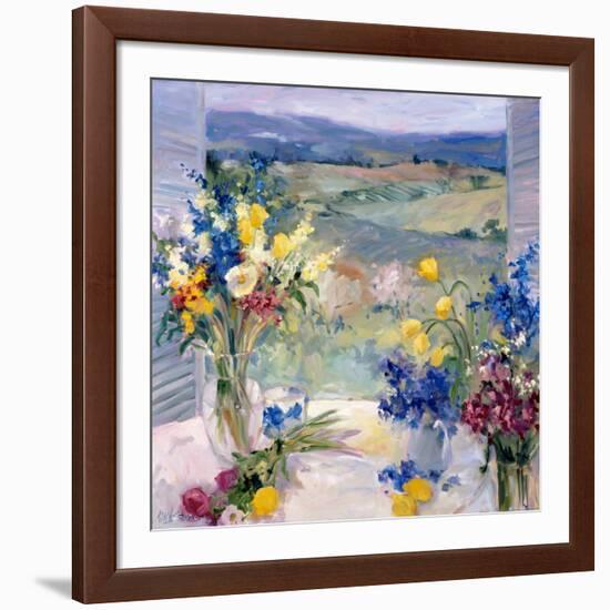 Tuscany Floral-Allayn Stevens-Framed Art Print