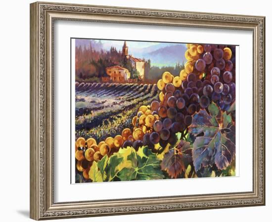 Tuscany Harvest-Clif Hadfield-Framed Art Print