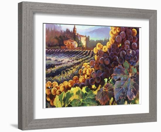 Tuscany Harvest-Clif Hadfield-Framed Art Print