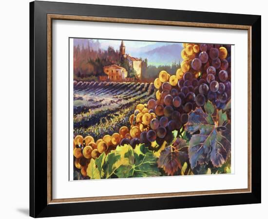 Tuscany Harvest-Clif Hadfield-Framed Art Print