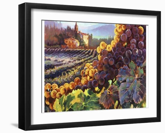 Tuscany Harvest-Clif Hadfield-Framed Art Print