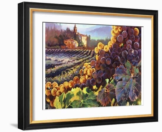 Tuscany Harvest-Clif Hadfield-Framed Art Print