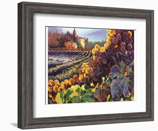 Tuscany Harvest-Clif Hadfield-Framed Art Print