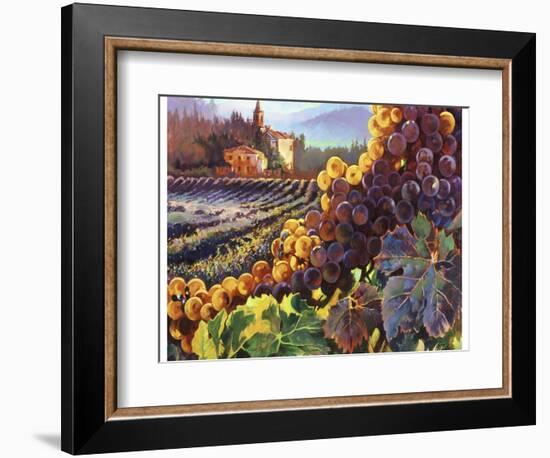 Tuscany Harvest-Clif Hadfield-Framed Art Print