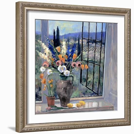 Tuscany Hillside II-Stevens Allayn-Framed Art Print