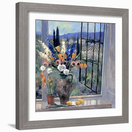 Tuscany Hillside II-Stevens Allayn-Framed Art Print