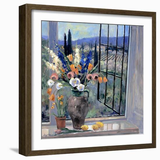 Tuscany Hillside II-Stevens Allayn-Framed Art Print