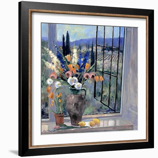 Tuscany Hillside II-Stevens Allayn-Framed Premium Giclee Print