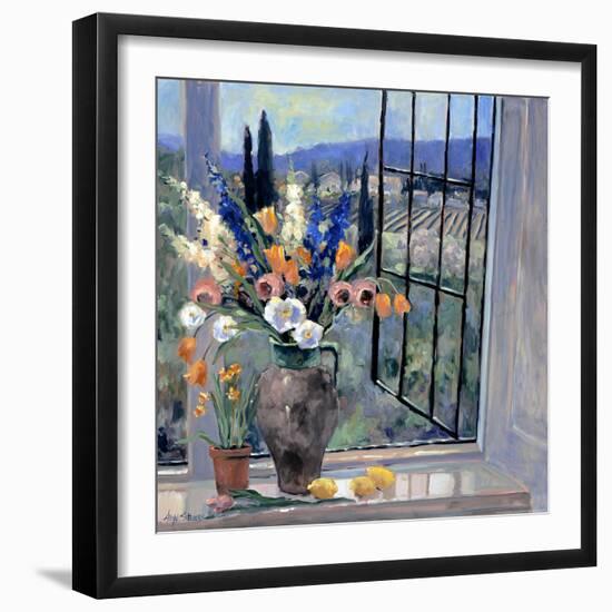 Tuscany Hillside II-Stevens Allayn-Framed Premium Giclee Print