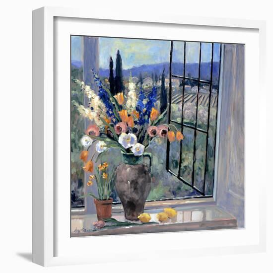 Tuscany Hillside II-Stevens Allayn-Framed Premium Giclee Print