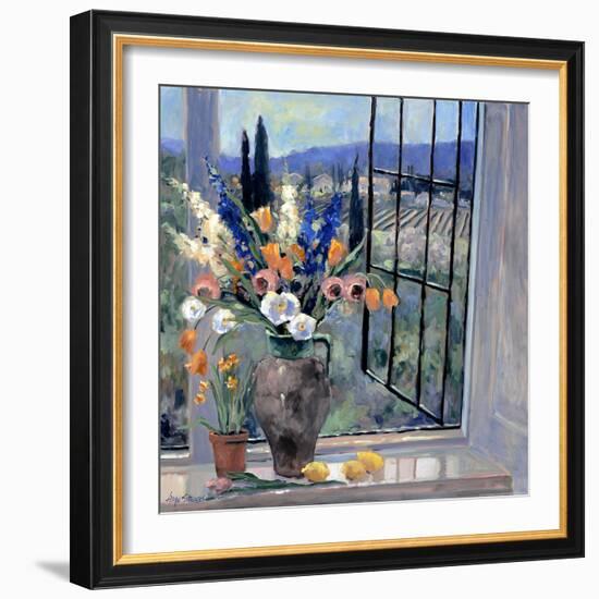 Tuscany Hillside II-Stevens Allayn-Framed Premium Giclee Print