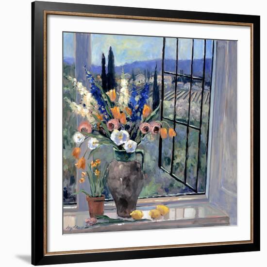 Tuscany Hillside II-Stevens Allayn-Framed Art Print