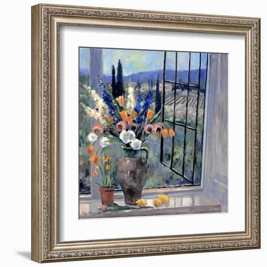 Tuscany Hillside II-Stevens Allayn-Framed Art Print