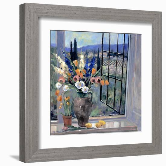 Tuscany Hillside II-Stevens Allayn-Framed Art Print