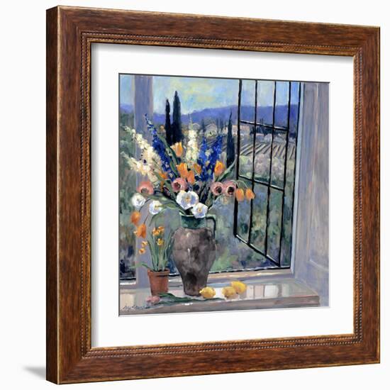 Tuscany Hillside II-Stevens Allayn-Framed Art Print