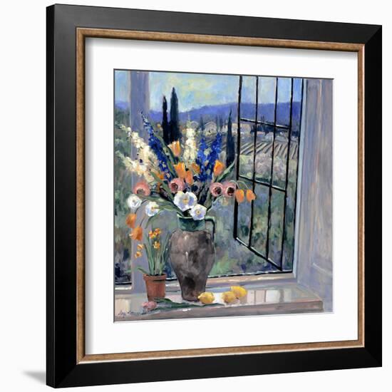 Tuscany Hillside II-Stevens Allayn-Framed Art Print