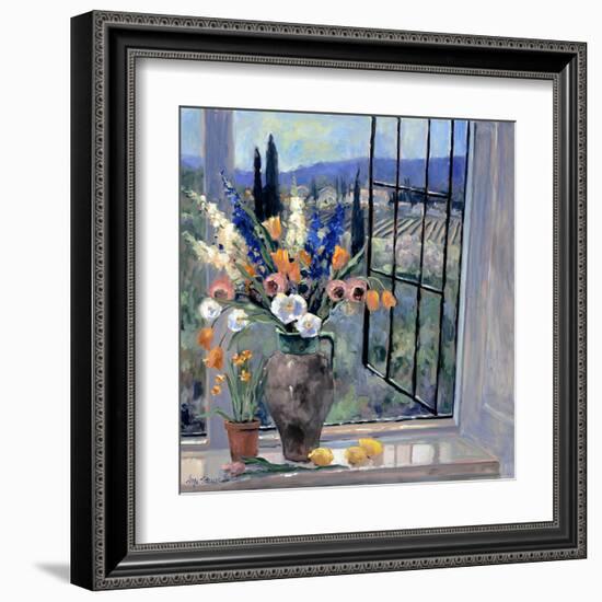 Tuscany Hillside II-Stevens Allayn-Framed Art Print