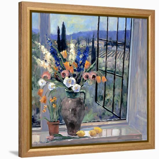 Tuscany Hillside II-Stevens Allayn-Framed Stretched Canvas