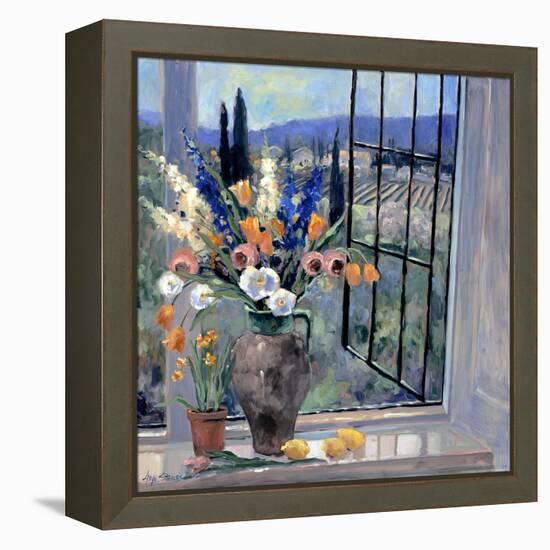 Tuscany Hillside II-Stevens Allayn-Framed Stretched Canvas