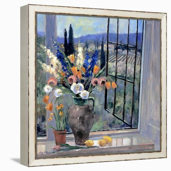 Tuscany Hillside II-Stevens Allayn-Framed Stretched Canvas