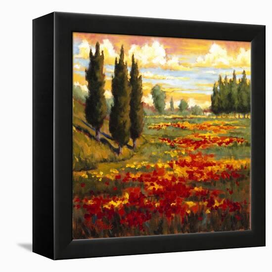 Tuscany in Bloom I-JM Steele-Framed Premier Image Canvas