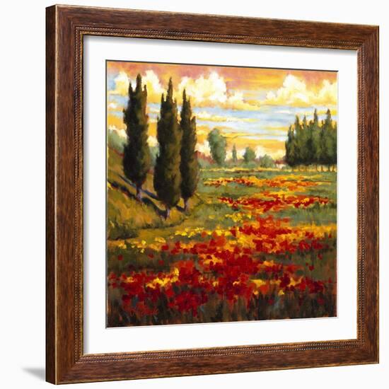 Tuscany in Bloom I-JM Steele-Framed Giclee Print