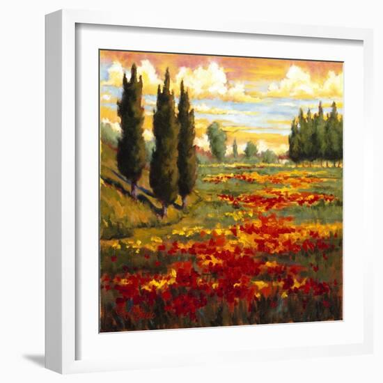 Tuscany in Bloom I-JM Steele-Framed Giclee Print