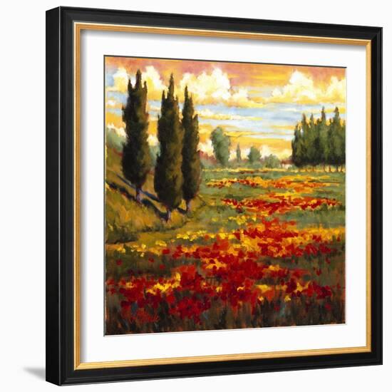 Tuscany in Bloom I-JM Steele-Framed Giclee Print