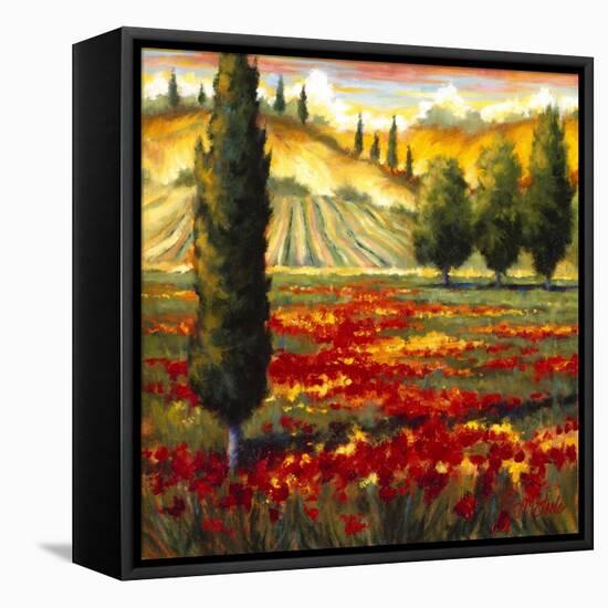 Tuscany in Bloom II-JM Steele-Framed Premier Image Canvas